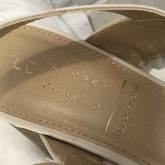 New- Lauren Conrad Sandals Heels Size 8 M - Picture 10 of 16